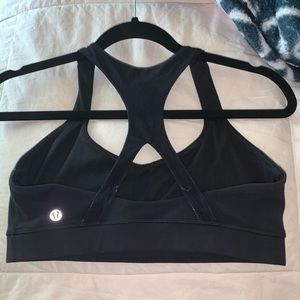 Black Lululemon sports bra